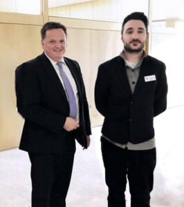 Sascha Wirsching Claus Paal im Landtag Stuttgart