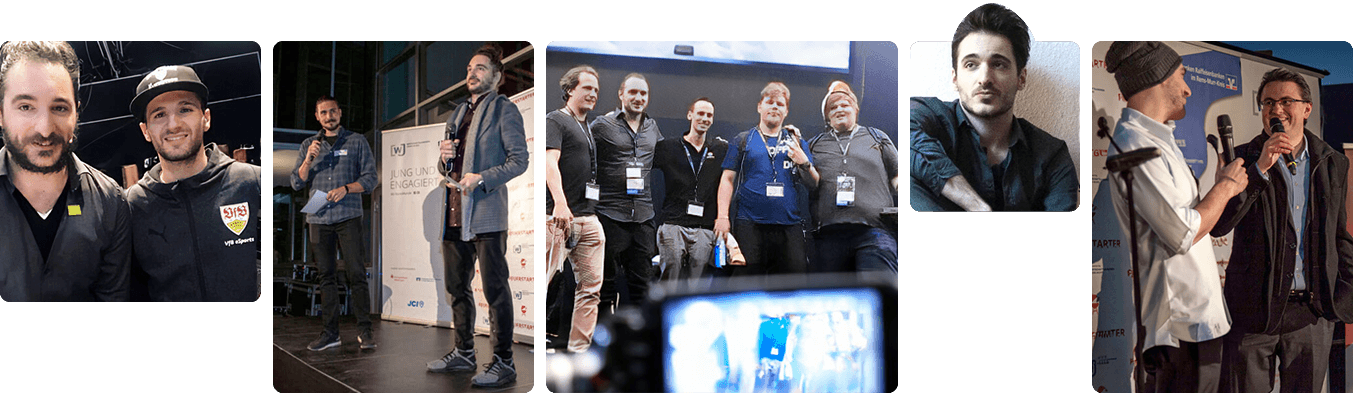 Bildercollage von Sascha Wirsching Beratung Coach Strategie Marketing Vertrieb Kommunikation Digitalisierung und einem kurzen Highlightauszug von Bildern